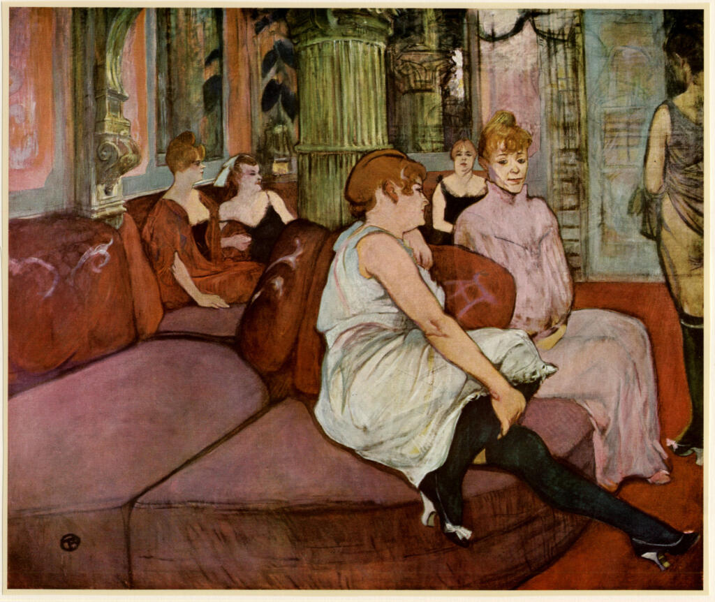 Toulouse-Lautrec, Henri de , Il salone de la Rue des Moulins