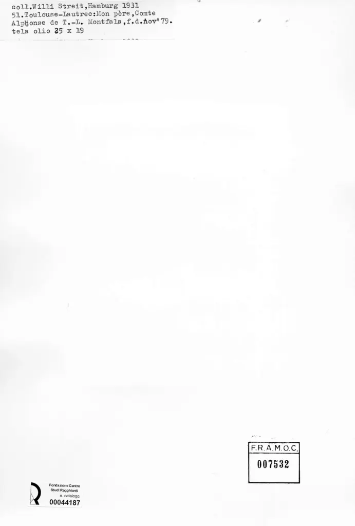 Anonimo , Toulouse-Lautrec, Henri de sec. XIX , retro