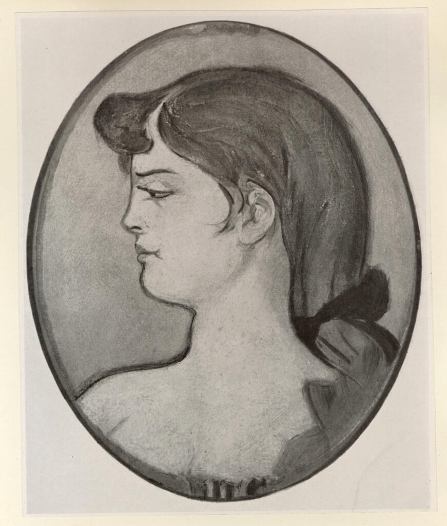 Anonimo , Toulouse-Lautrec, Henri de - sec. XIX - Due ritratti (Ovale) , fronte