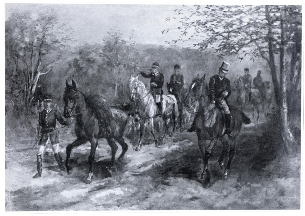 Anonimo , Toulouse-Lautrec, Henri de - sec. XIX - Il ritorno dalla caccia ad Albi , fronte
