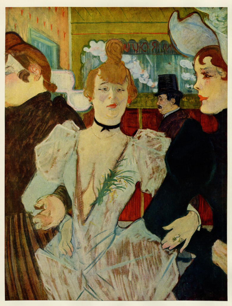 Anonimo , Toulouse-Lautrec, Henri de - sec. XIX - Goulue al Moulin Rouge