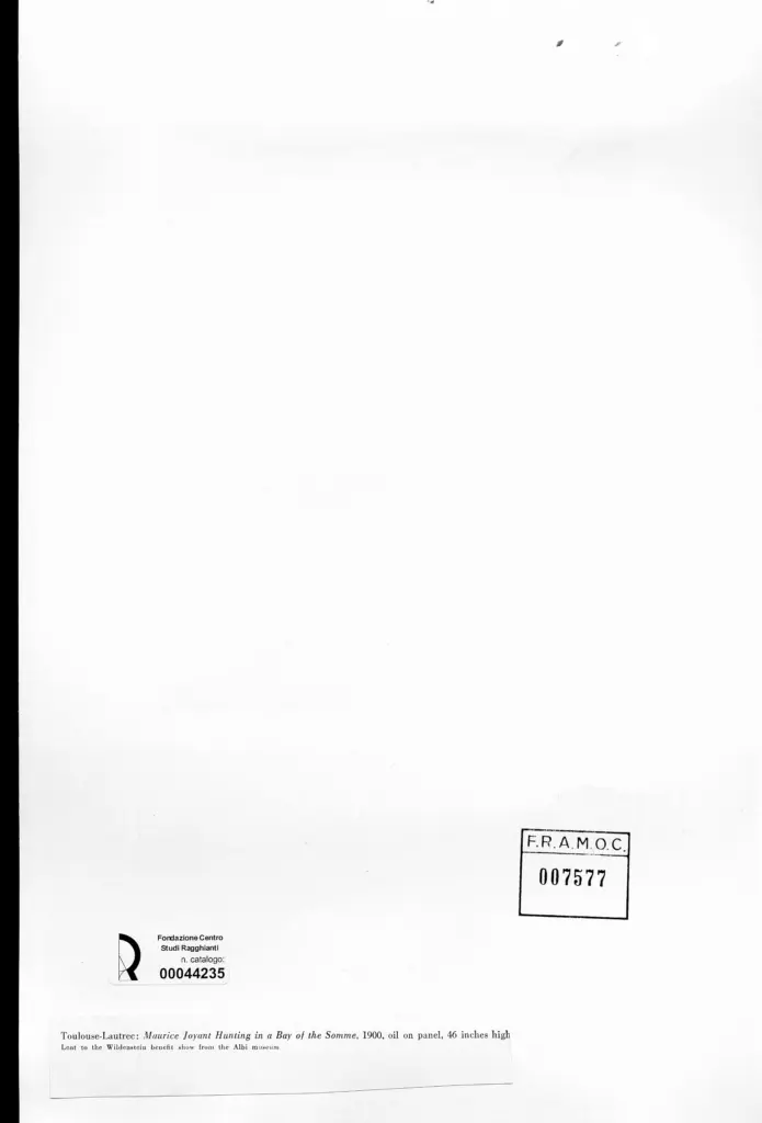 Anonimo , Toulouse-Lautrec, Henri de; sec. XX ; , retro