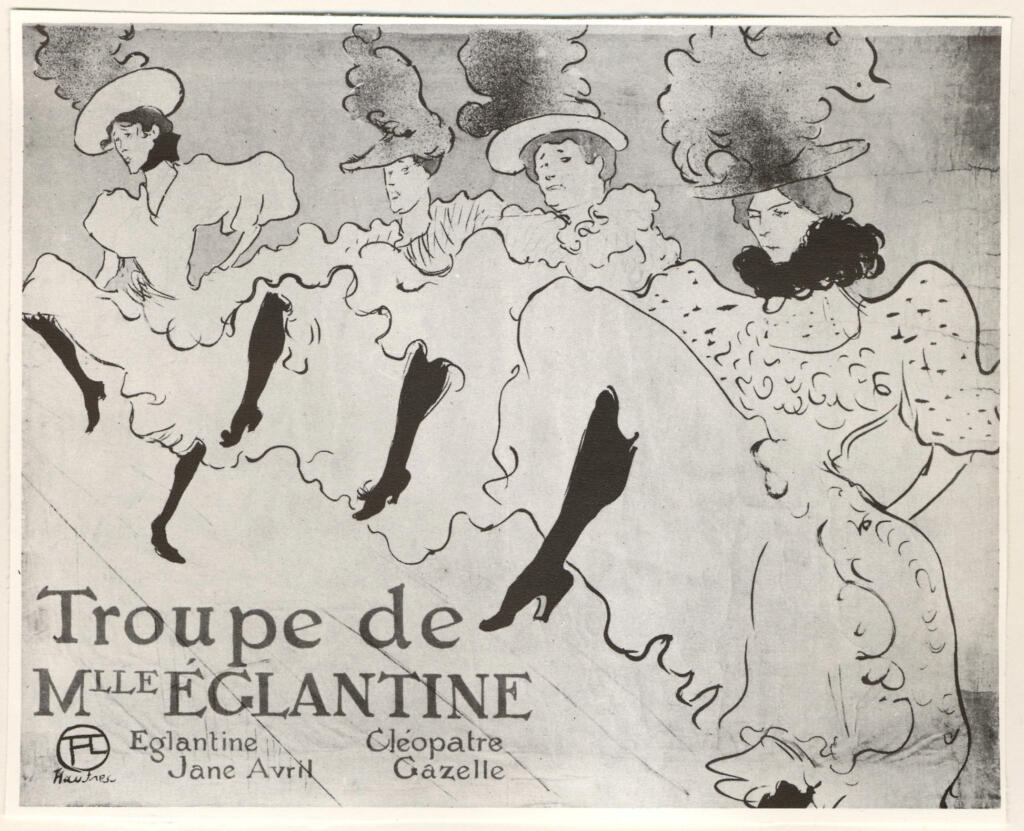 Anonimo , Toulouse-Lautrec, Henri de - sec. XIX - Troupe de Mlle Eglantine , fronte