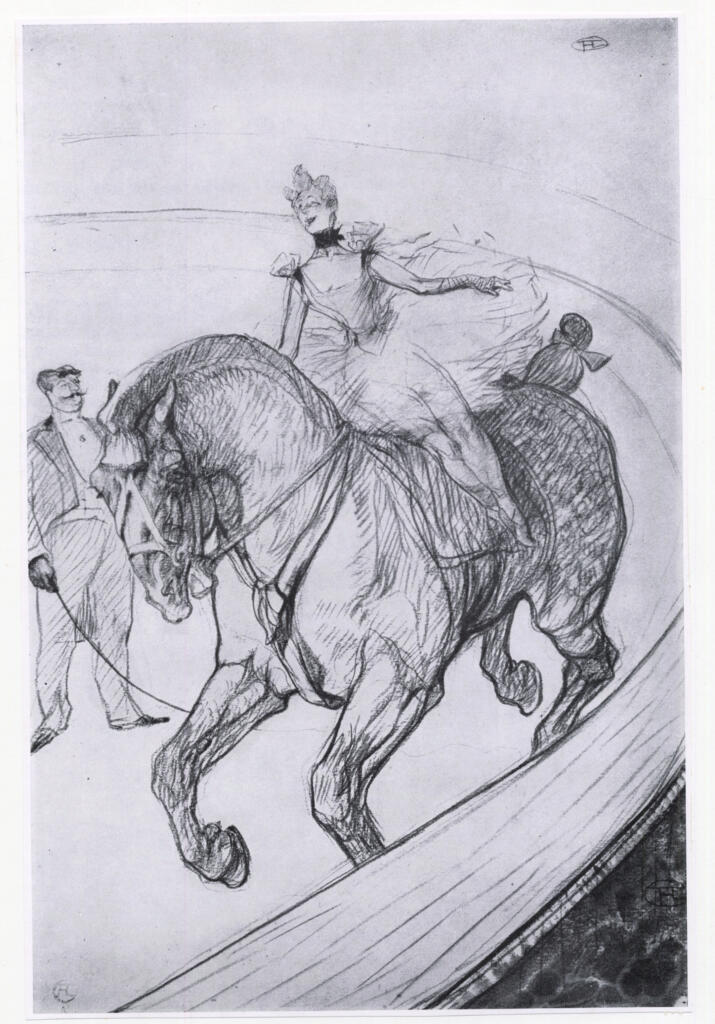 Anonimo , Toulouse-Lautrec, Henri de - sec. XIX - Al circo , fronte