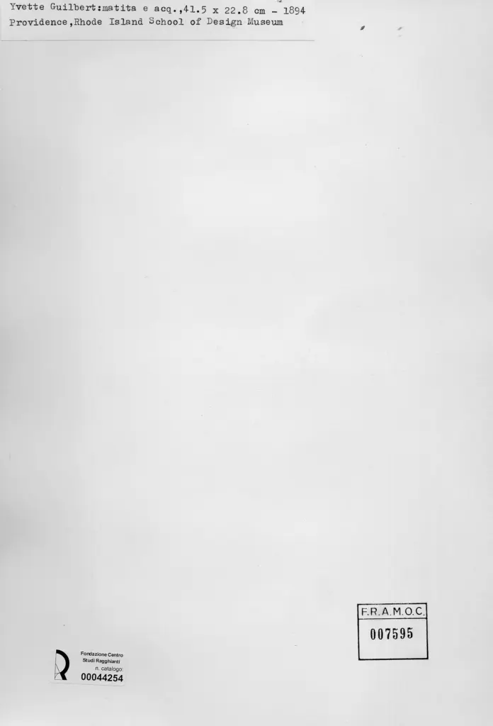 Anonimo , Toulouse-Lautrec, Henri de - sec. XIX - Yvette Guilbert , retro