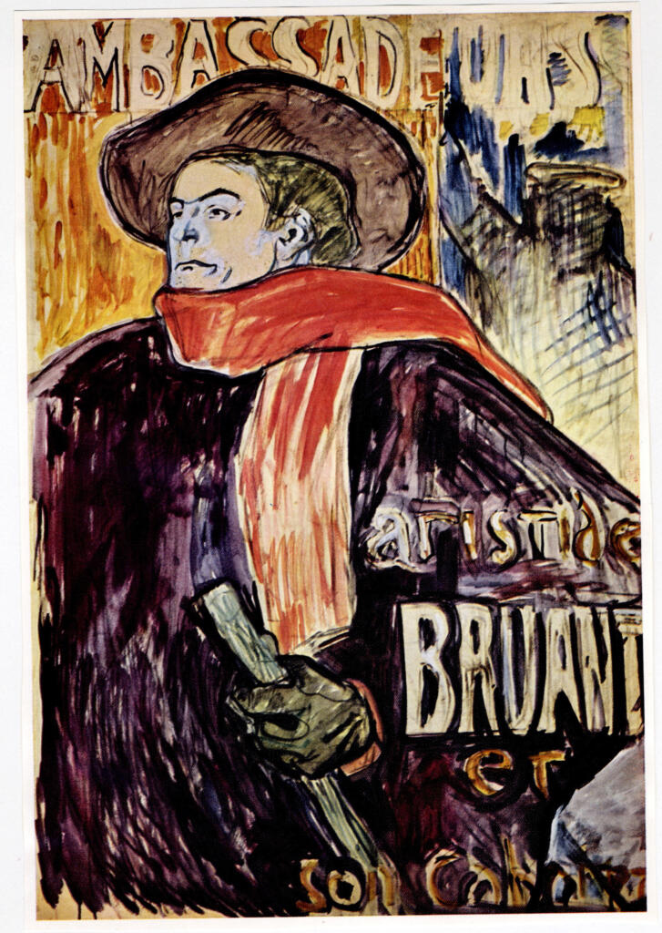 Anonimo , Toulouse-Lautrec, Henri de - sec. XIX - Aristide Bruant , fronte