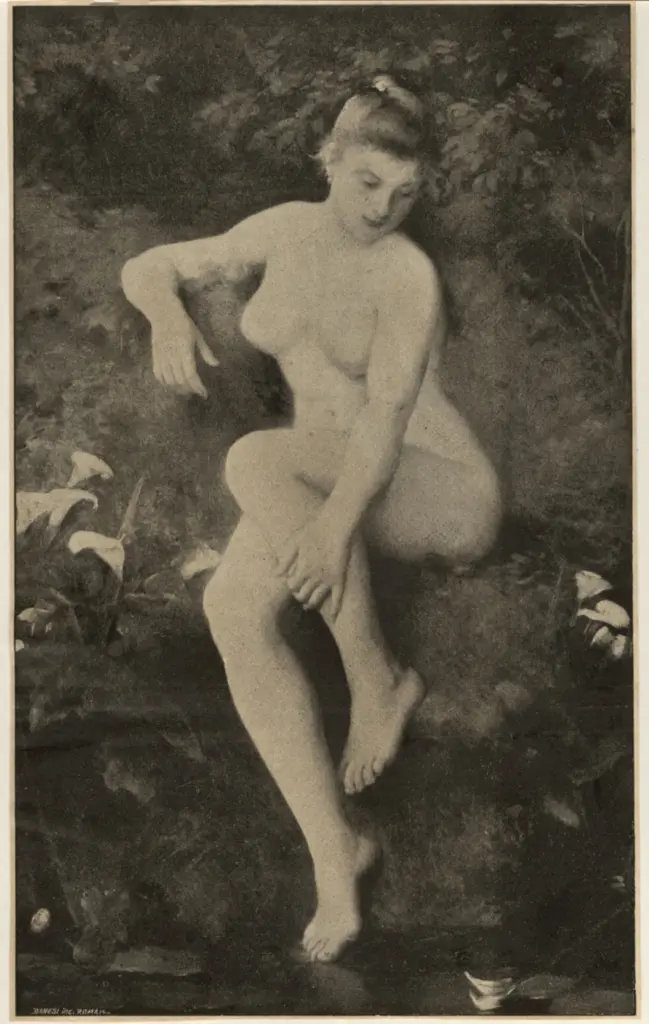 Anonimo , Thys, Gastone - sec. XIX - Una Bagnante , fronte