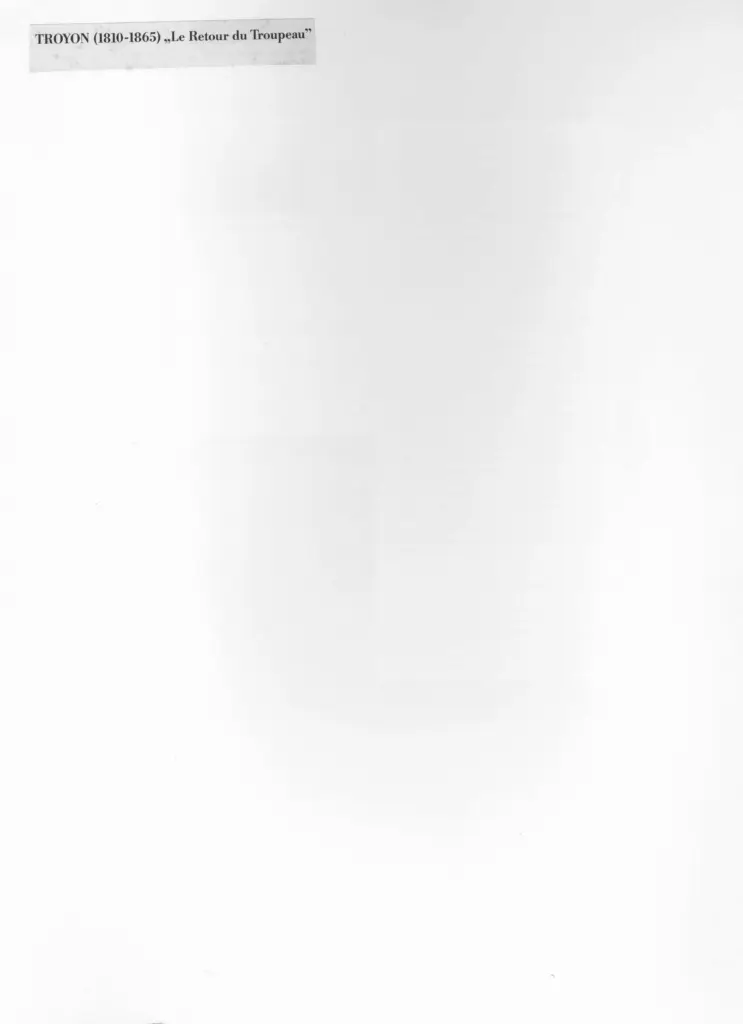 Anonimo , Troyon, Constant - sec. XIX - Le Retour du Troupeau , retro