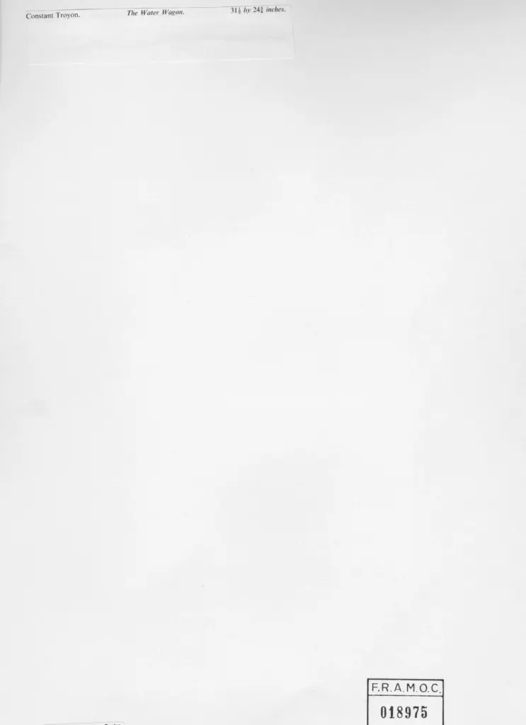 Anonimo , Troyon, Constant - sec. XIX - The Water Wagon , retro