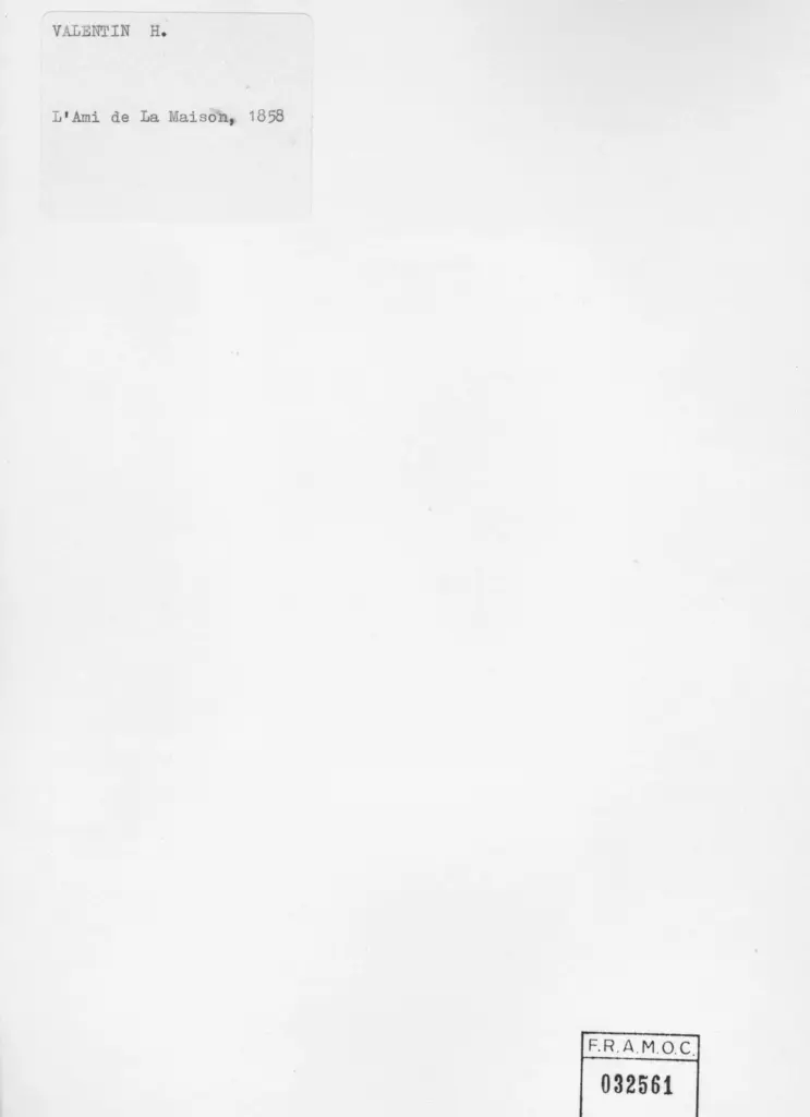 Anonimo , Valentin, Henri - sec. XX - L'ami de la maison , retro