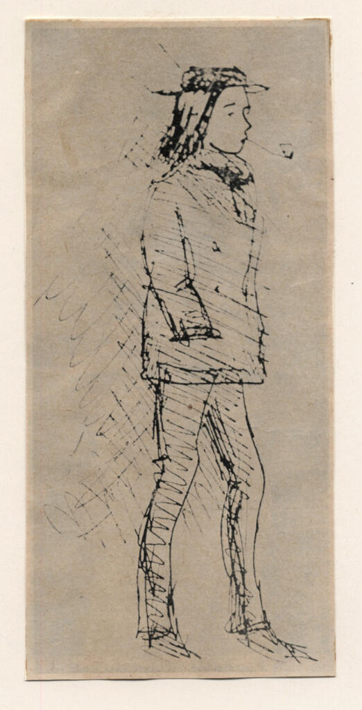 Verlaine, Paul , - caricatura di Rimbaud