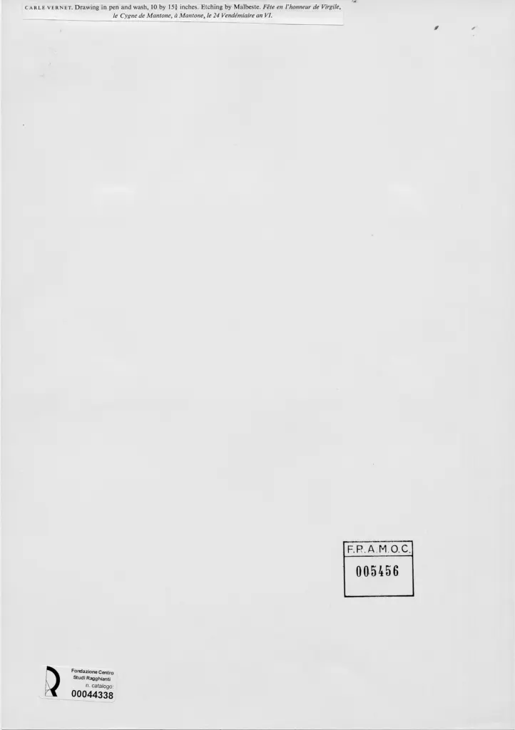 Anonimo , Vernet, Carle - sec. XIX - Fete en l'honneur de Virgile , retro