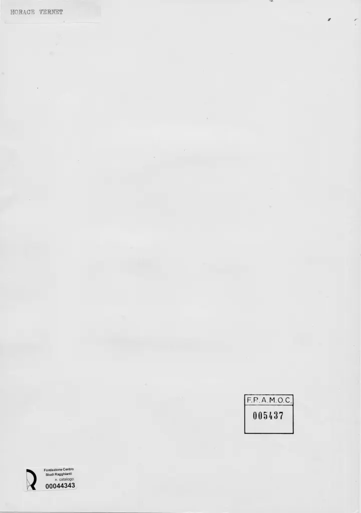 Anonimo , Vernet, Horace - sec. XVIII/ XIX - Ritratto di Napoleone Bonaparte , retro