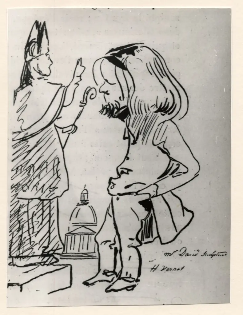 Anonimo , Vernet, Horace - sec. XVIII/ XIX - Schizzo , fronte