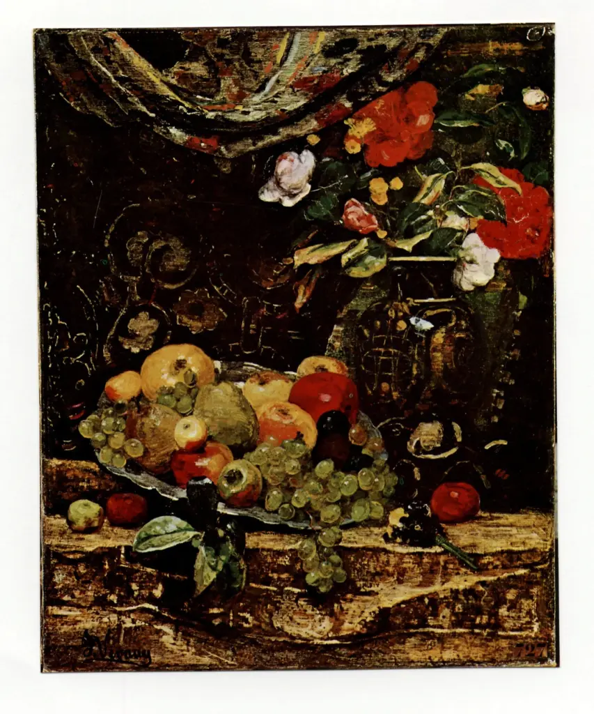 Anonimo , Vernay, Fran&ccedil;oise - sec. XIX - Natura morta , fronte