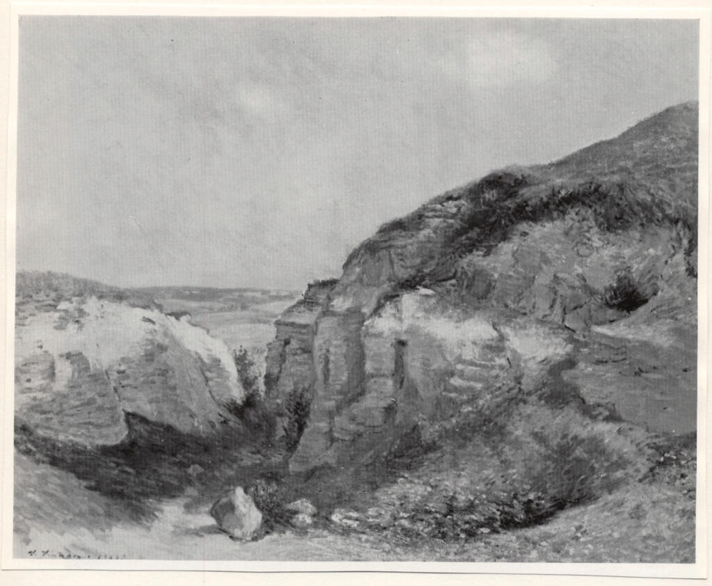 Vignon, Victor , - valle in un paesaggio roccioso, - valle in un paesaggio roccioso