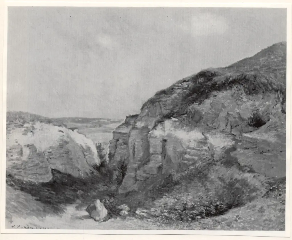 Vignon, Victor , Valle in un paesaggio roccioso