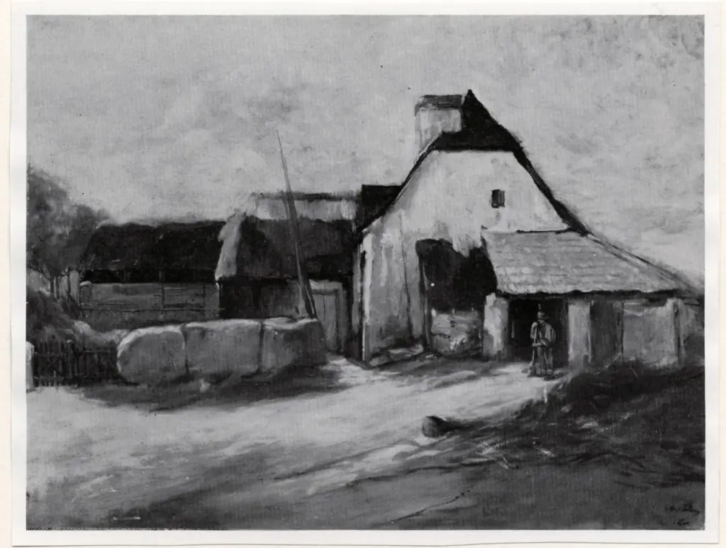 Anonimo , Vollon, Antoine - sec. XIX - La fattoria , fronte