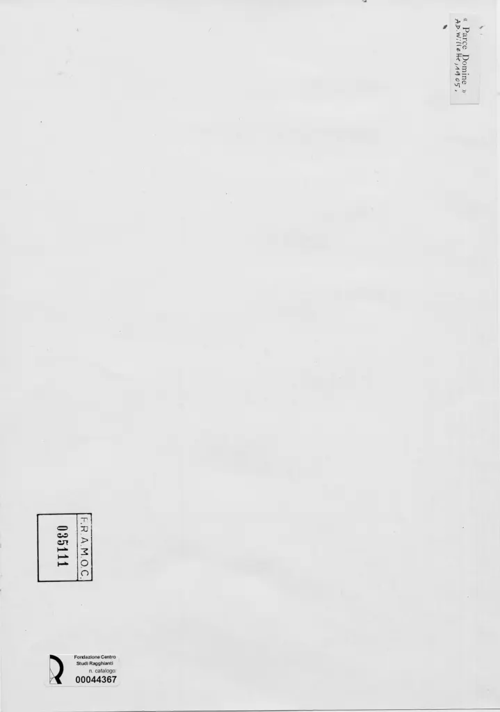 Anonimo , Willette, Adolphe - sec. XX - Parce Domine , retro