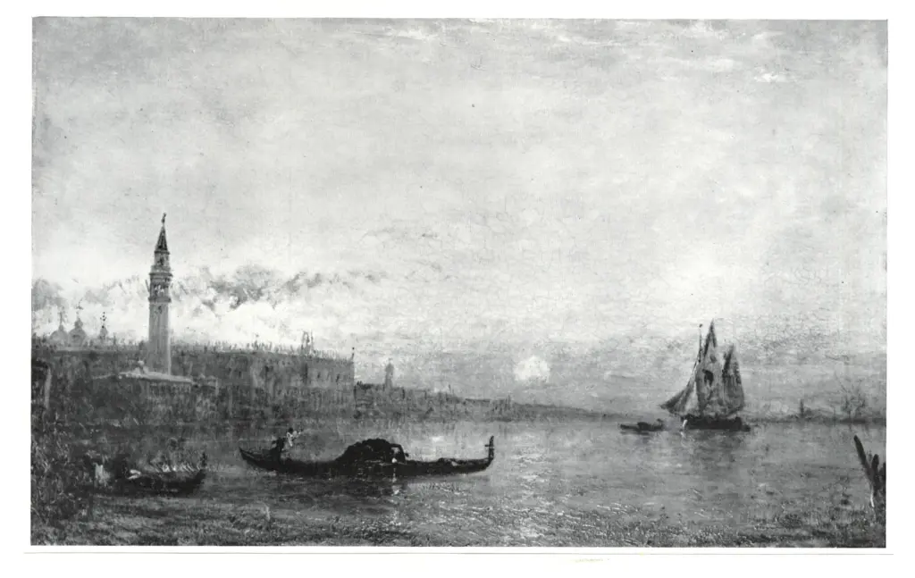 Ziem, Felix , La laguna di Venezia al tramonto
