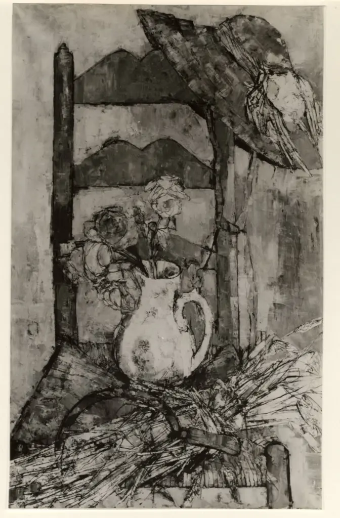 Adnet, Fran&ccedil;oise , Nature-morte au chapeau de paille