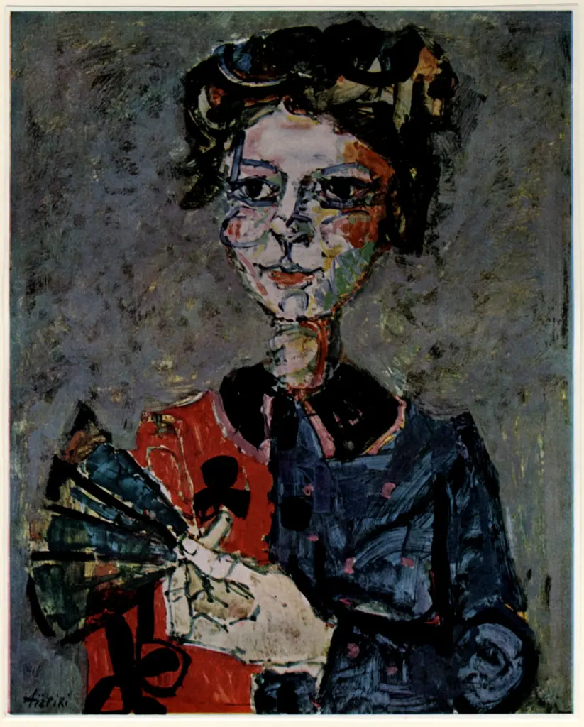 Anonimo , Aizpiri, Paul - sec. XX - Cartomancienne &agrave; l'&eacute;ventail , fronte