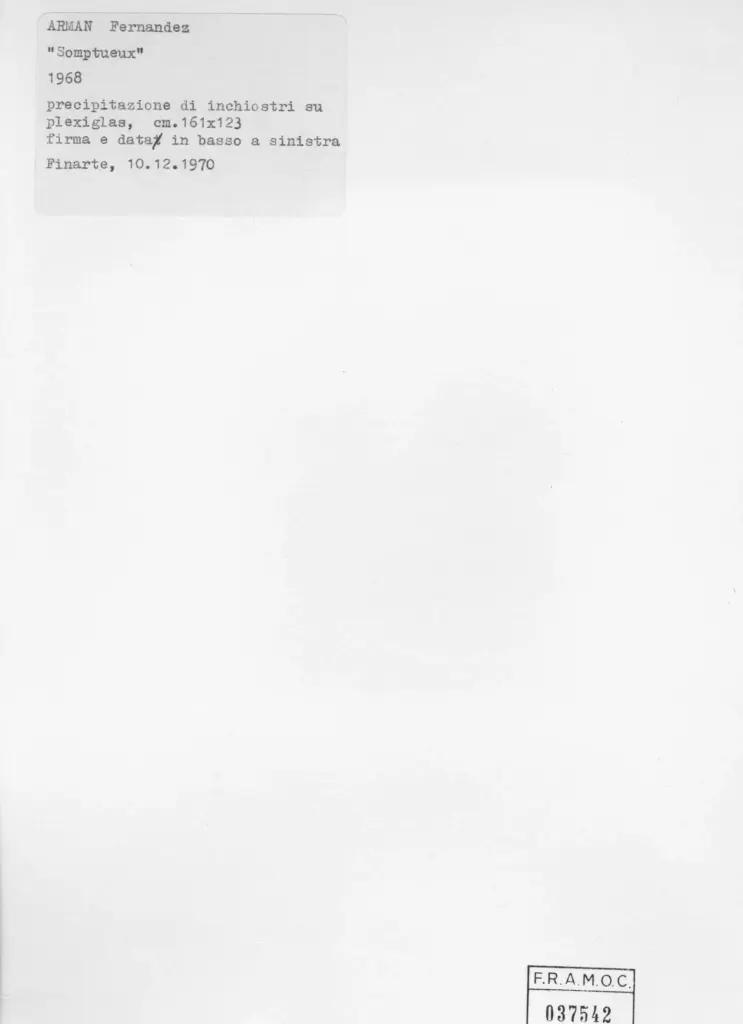 Anonimo , Fernandez, Armand - sec. XX - Somptueux , retro