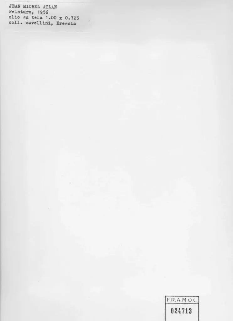 Anonimo , Atlan, Jean Michel - sec. XX - Peinture , retro