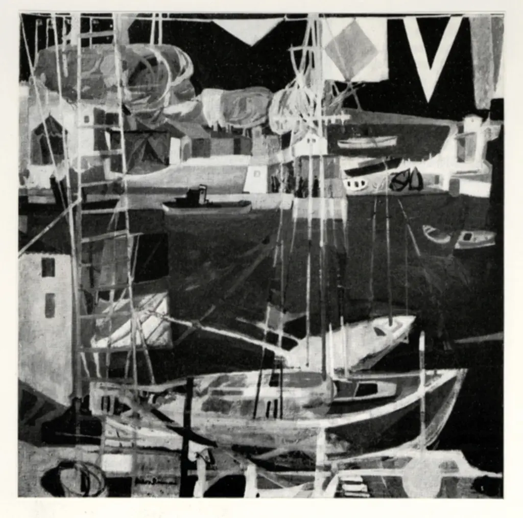 Anonimo , Baron-Renouard, Francois - sec. XX - Dimanche au port , fronte