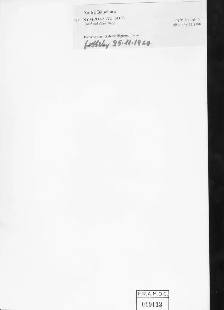 Bauchant, Andr&eacute; - sec. XX , retro