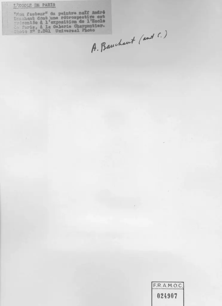 Universal Photo , Bauchant, Andr&eacute;; Bauchant, Andr&eacute; - sec. XX - Mon facteur , retro