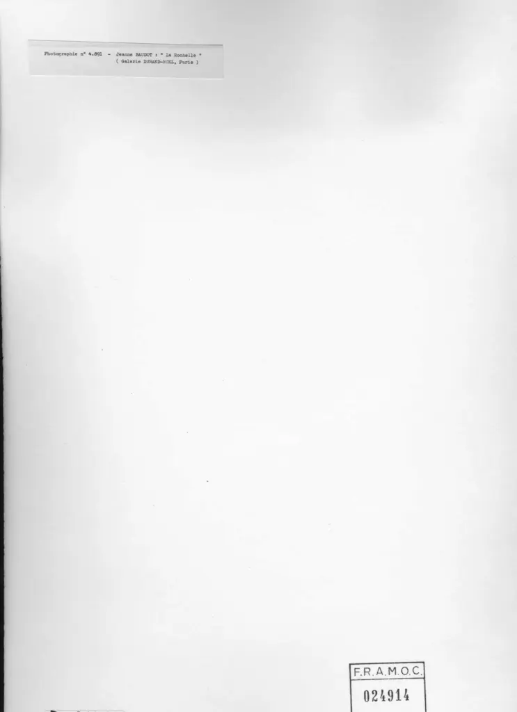 Anonimo , Baudot, Jeanne - sec. XX - La Rochelle , retro