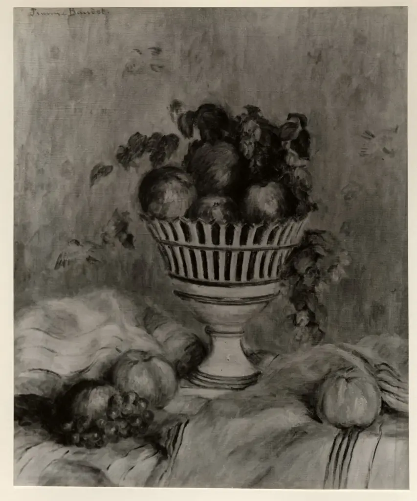 Anonimo , Baudot, Jeanne - sec. XX - Pommes et raisins , fronte