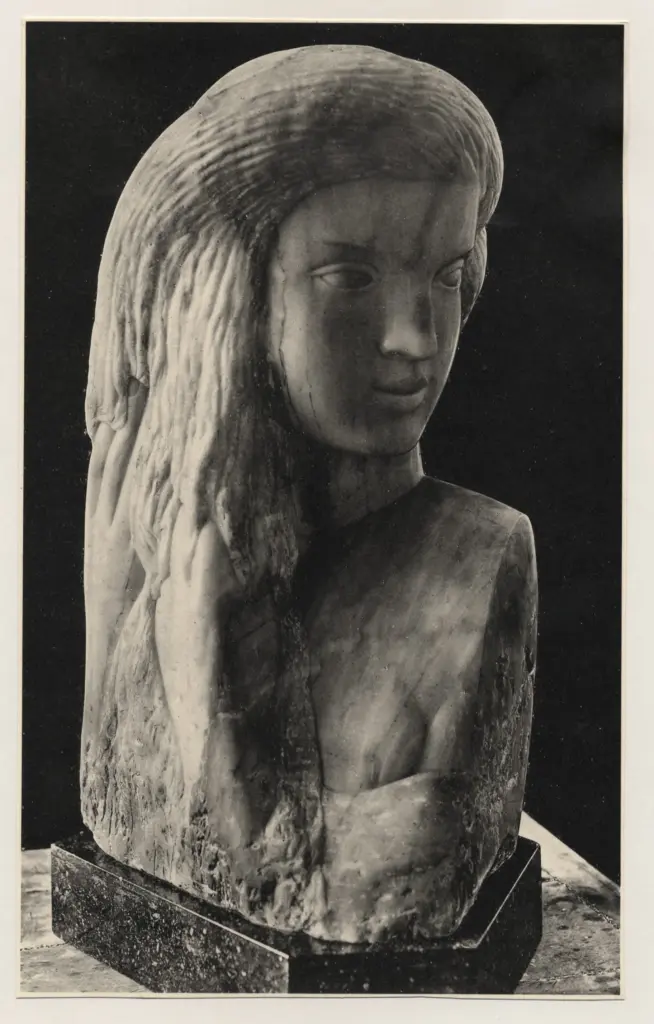 Anonimo , Bernard, Joseph - sec. XIX/ XX - Busto di giovane donna , fronte