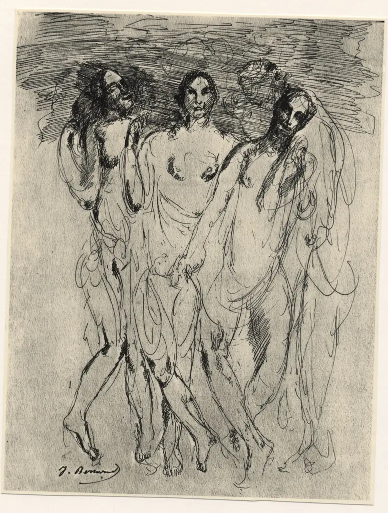 Anonimo , Bernard, Joseph - sec. XIX/ XX - Dessin &agrave; la plume , fronte