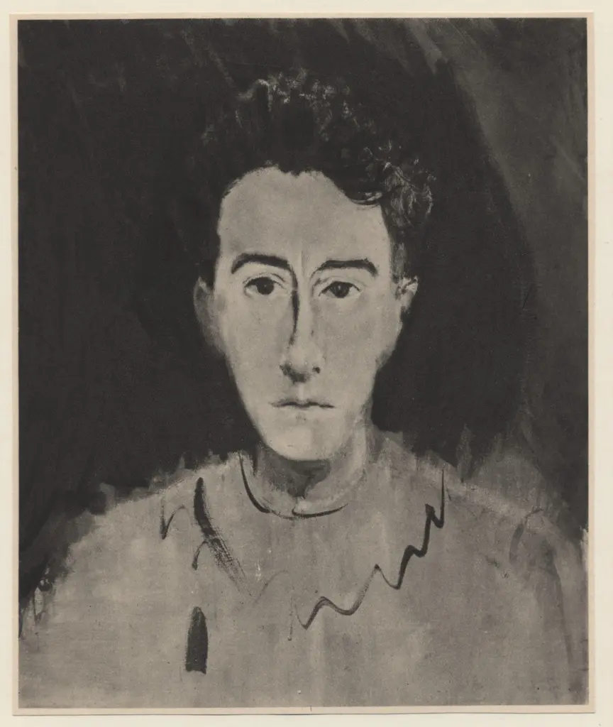 Anonimo , Bèrard, Christian - sec. XX - Ritratto di Jean Cocteau , fronte