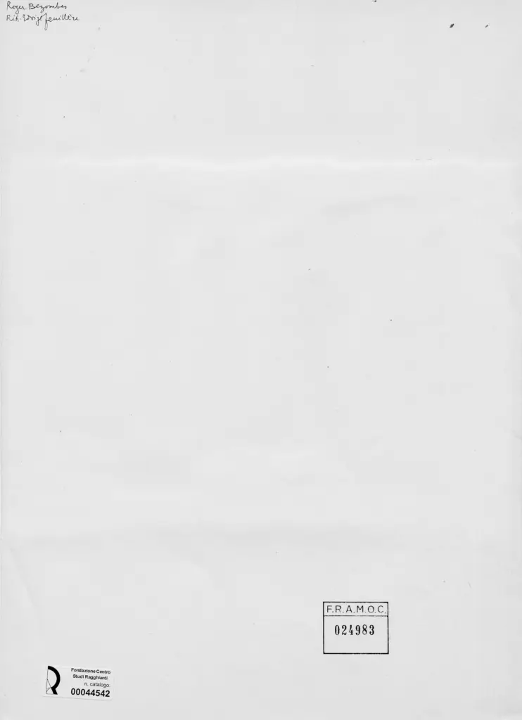 Anonimo , Bezombes, Roger - sec. XX - Edvige Fenill&egrave;re , retro