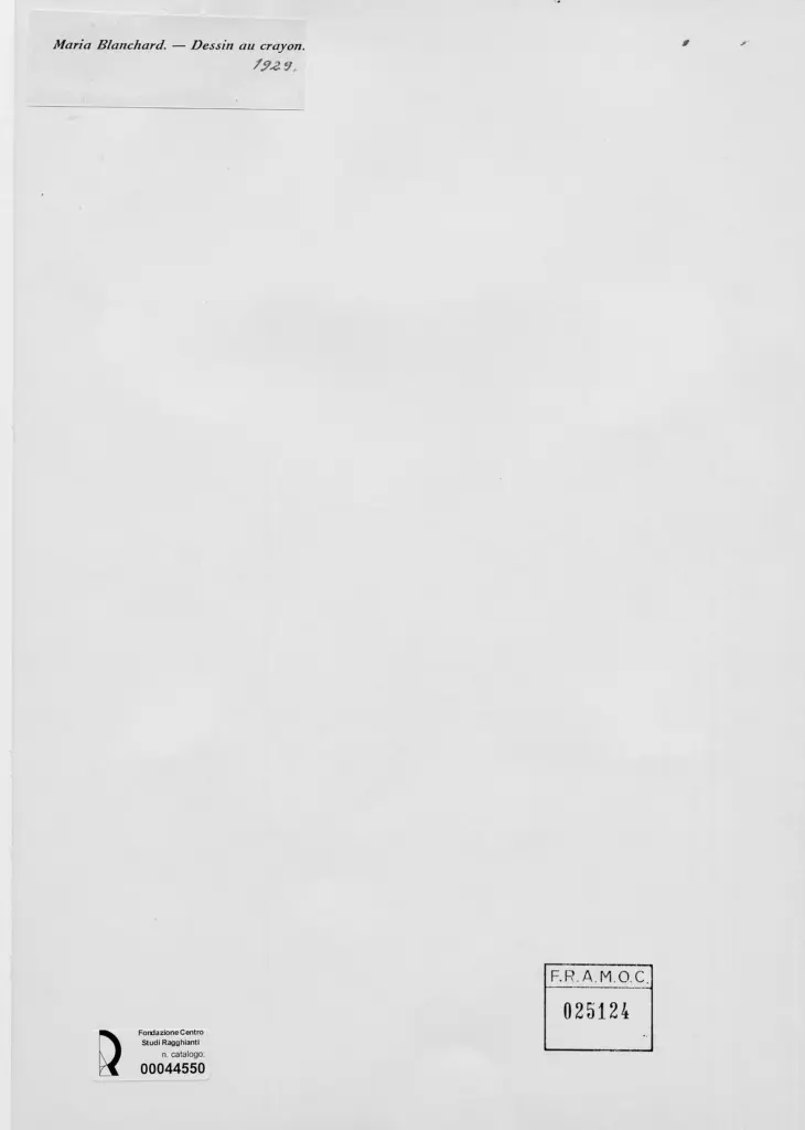 Anonimo , Blanchard, Marie - sec. XX - Figure varie e volti , retro