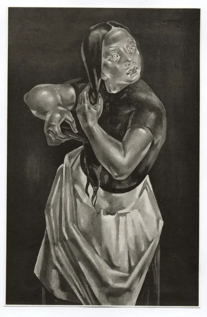 Anonimo , Blanchard, Marie - sec. XIX/ XX - Donna che si pettina