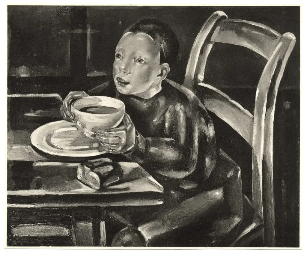 Anonimo , Blanchard, Marie - sec. XIX/ XX - La tazza di cioccolata