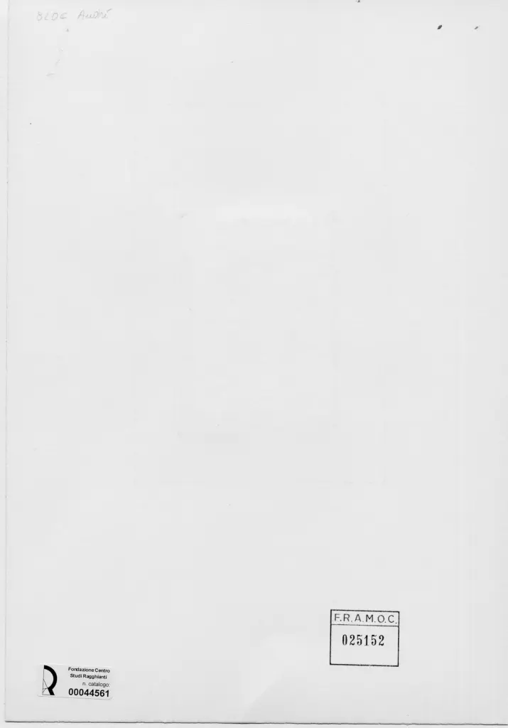 Anonimo , Bloc, Andr&eacute; - sec. XX - Raffigurazione astratta , retro