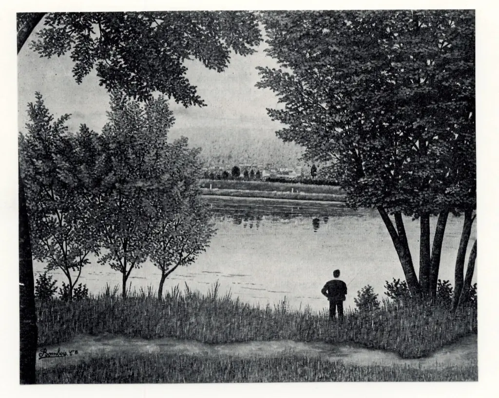 Anonimo , Bombois, Camille - sec. XIX - Sulla riva del fiume , fronte