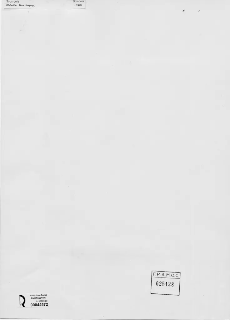 Anonimo , Bombois, Camille - sec. XX - Nel bosco , retro