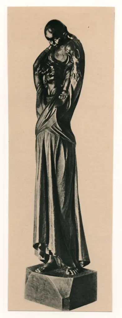 Anonimo , Bonom&egrave;, Santiago Rodriguez - sec. XX - Cariatide , fronte