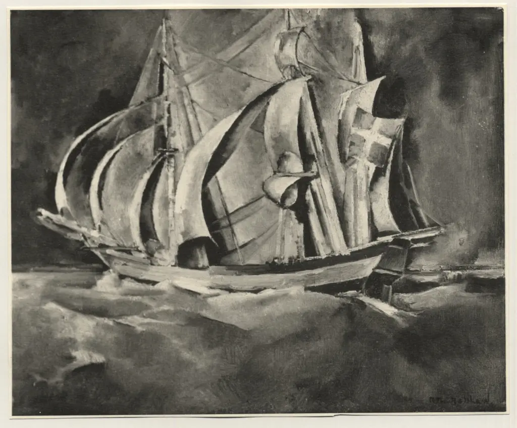 Bosshard, Rodolphe Th&eacute;ophile , Il veliero danese