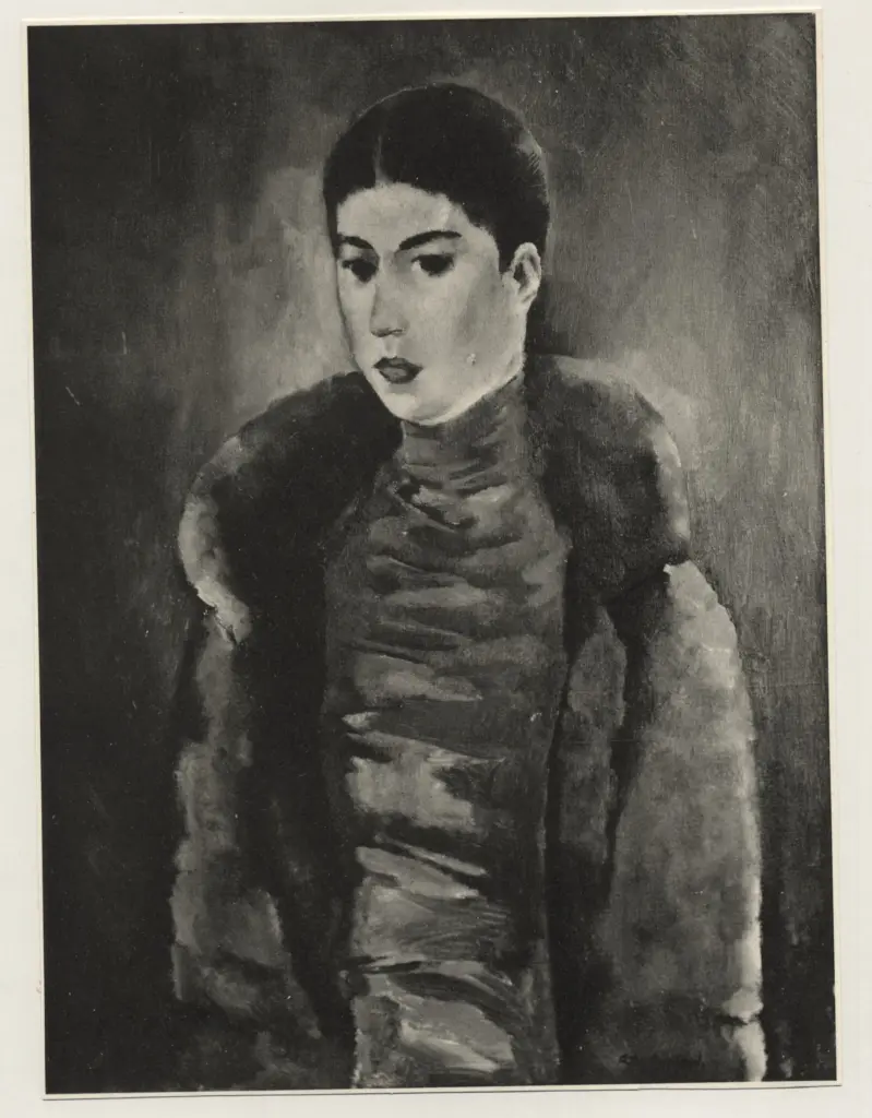 Bosshard, Rodolphe Th&eacute;ophile , Giovane donna con cappotto