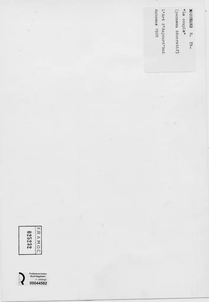 Anonimo , Bosshard, Rodolphe Th&eacute;ophile - sec. XIX/ XX - La coppia , retro