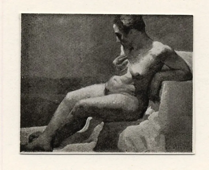 Anonimo , Bouey, P. - sec. XX - Studio di nudo , fronte