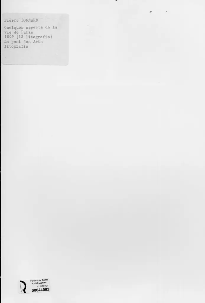 Anonimo , Bonnard, Pierre - sec. XIX - Quelques aspects de la vie de Paris. Le pont des Arts , retro