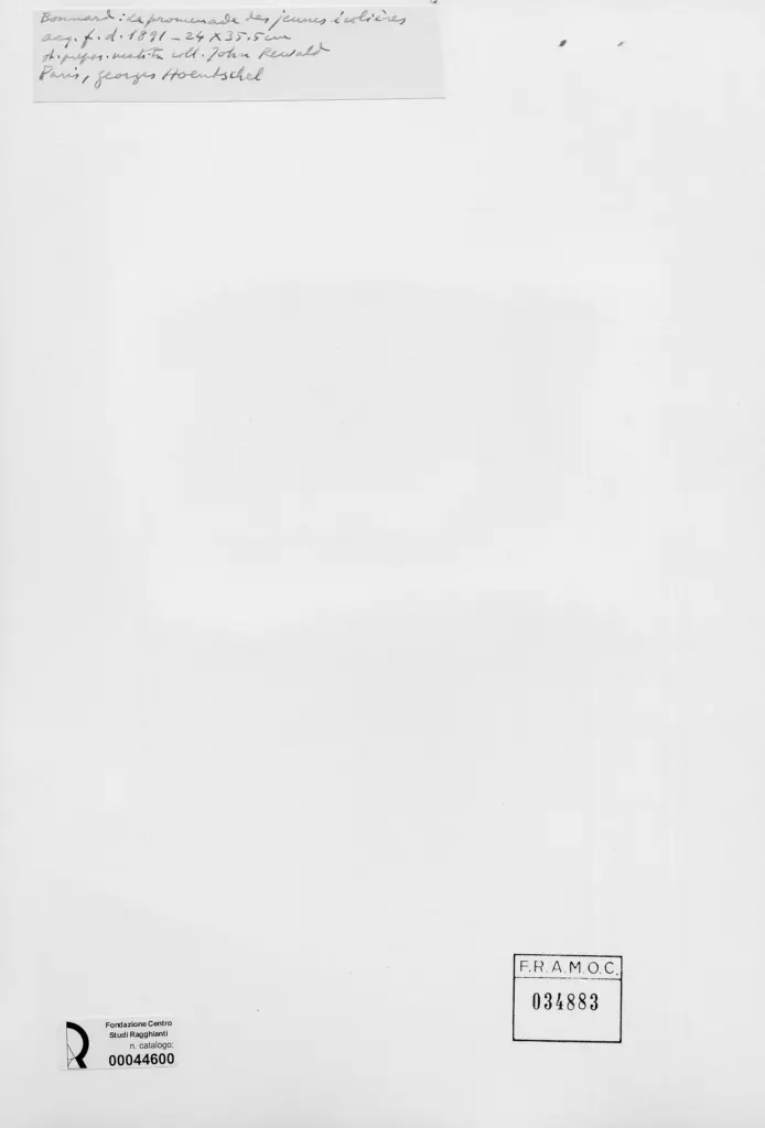 Anonimo , Bonnard, Pierre - sec. XIX - La passeggiata delle giovani scolare , retro